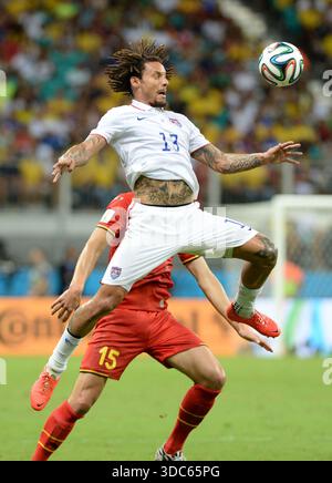 Salvador Brasilien 1. Juli 2014 WM-Spiel Belgien gegen USA Jermaine Jones - VS Stockfoto