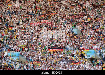 Rio de Janiero Brasilien 13. Juli 2014 WM-Finale 2014 Argengtina gegen deutsche Fans. Stockfoto