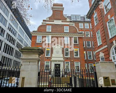 Hauptquartier der konservativen Partei in der Matthew Parker Street 4, London, Großbritannien Stockfoto