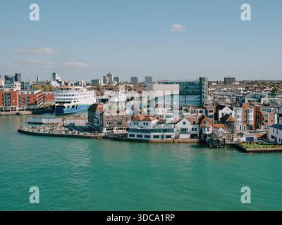Porstmouth Harbour on the Solent in Portsmouth, Hampshire England. UK Stockfoto