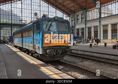 Elektrolokomotiven in Budapest, Ungarn, V43, V63, Baureihe 630 Stockfoto