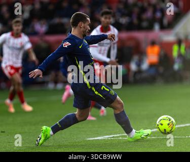 Barcelona, Barcelona, Spanien. Dezember 2025. Antoine Griezmann im Spiel der LALIGA EA SPORTRUNDE 17 zwischen Girona FC und Atletico de Madrid in Estadi Montilivi (Foto: © Marti Segura Ramoneda/ZUMA Press Wire) NUR ZUR REDAKTIONELLEN VERWENDUNG! Nicht für kommerzielle ZWECKE! Stockfoto