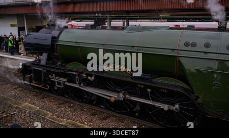 Eine grüne Dampflokomotive - Flying Scotsman 60103 Stockfoto