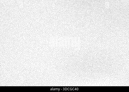 Hintergrund mit Sandmuster. Rauschen, Körnung, gedämpfte Textur, Wandabstufung. Farbverlauf mit dezentem Partikelspray. Schwarze Dotwork alte Abst Stock Vektor