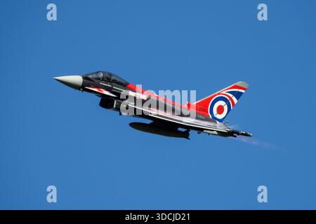 RAF Jet Eurofighter Typhoon FGR4 RAF Blackjack Lackierung Stockfoto