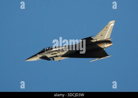 Kampfflugzeuge Eurofighter Taifun spanische Luftwaffe, Armee Verteidigung Militär Stockfoto