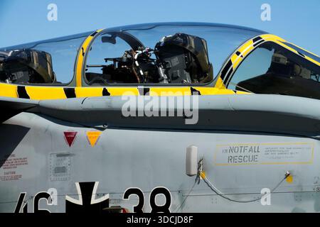 Panavia Tornado ECR Cocpit Deutsche Luftwaffe Stockfoto