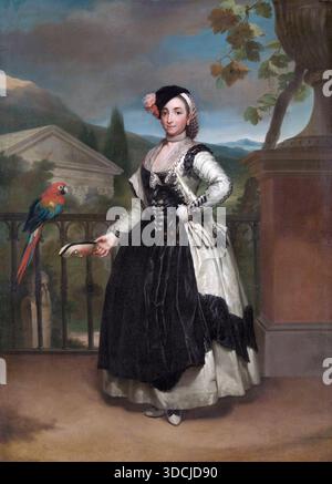Portait von Doña Isabel Parreno Arce Ruiz de Alcarcon y Valdes, marquesa de Llano, Anton Raphael Mengs (1728–1779) Stockfoto
