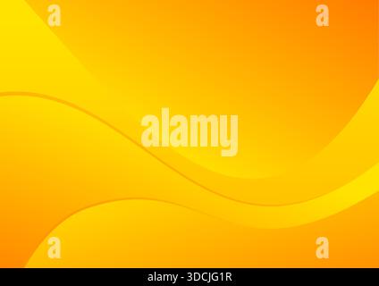Abstrakter orangegelber Hintergrund mit Wellenmuster Stock Vektor