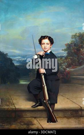 Franz Xavier Winterhalter - Portrait De Napoléon Eugène Louis Jean Joseph Bonaparte, Prinz Impérial Stockfoto