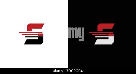 Das Design des Fast S-Logos ist modern und einzigartig Stock Vektor