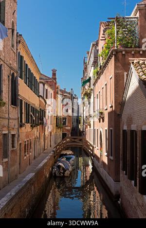 Ventian Kanäle und Straßen. Venedig, Italien Stockfoto