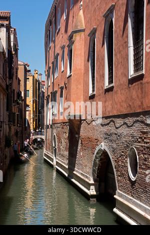 Ventian Kanäle und Straßen. Venedig, Italien Stockfoto