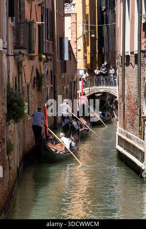 Ventian Kanäle und Straßen. Venedig, Italien Stockfoto