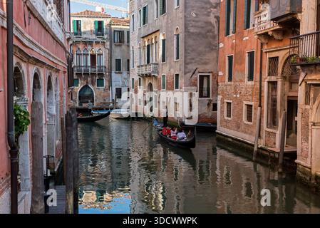 Ventian Kanäle und Straßen. Venedig, Italien Stockfoto