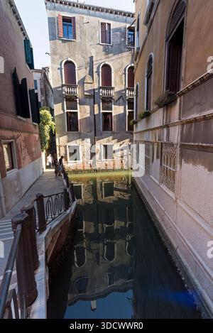 Ventian Kanäle und Straßen. Venedig, Italien Stockfoto