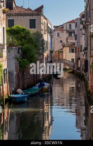 Ventian Kanäle und Straßen. Venedig, Italien Stockfoto