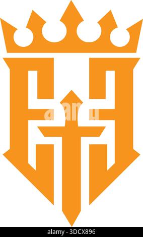 Kronschild Royal Logo Vorlage Luxus Business Vektor Design Stock Vektor