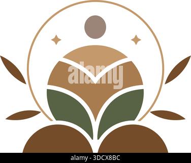 People Growth Nature Logo Template Family Tree Vector Design Stock Vektor