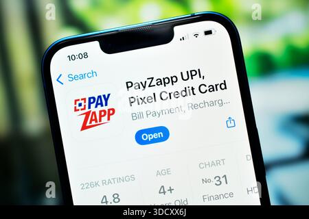New Delhi, Indien 26 Jägerjahre 2026:- Payzapp upi-Anwendung am Telefon Stockfoto