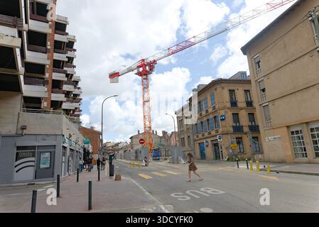 FRANKREICH, TOULOUSE, 2024-05-31. Bauarbeiten an der Linie C der U-Bahn-Station Toulouse. Fotografiert von Sebastien PIGNOL / COLLECTIF DR.FRANCE, TOULOUSE, 202 Stockfoto