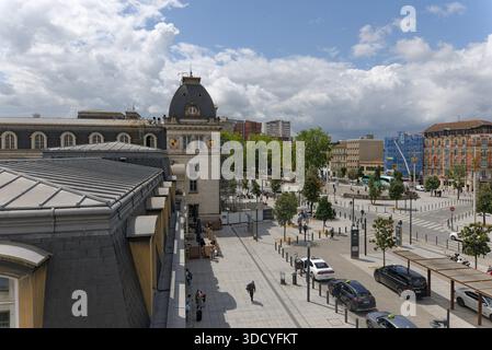 FRANKREICH, TOULOUSE, 2024-05-31. Der Vorplatz des Bahnhofs Toulouse. Fotografiert von Sebastien PIGNOL / COLLECTIF DR.FRANCE, TOULOUSE, 31. 05. 2024 Stockfoto