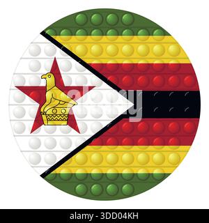 Glaskugel mit Flagge von Bangladesch. Runde Kugel, Vorlagensymbol. Nationales Symbol. Glänzende realistische Kugel, abstrakte 3D-Vektordarstellung Stock Vektor