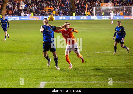 Blackpool FC gegen Doncaster Rovers während des Spiels der Sky Bet League One in Bloomfield Road, Blackpool. Stockfoto