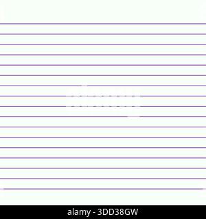 Rasterpapier. Abstrakt gestreifter Hintergrund mit Farbe horizontale Linien. Geometrisches Muster für Schule, Tapete, Texturen, Notizbuch. Liniertes Papier leer Stock Vektor