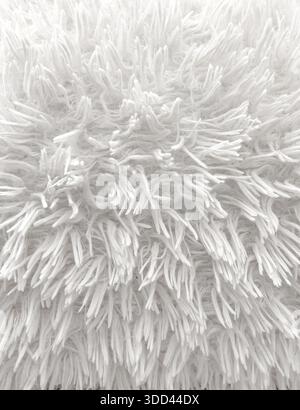 Weiches, flauschiges, langfloriges Textil für weiche, gemütliche Textur Stockfoto