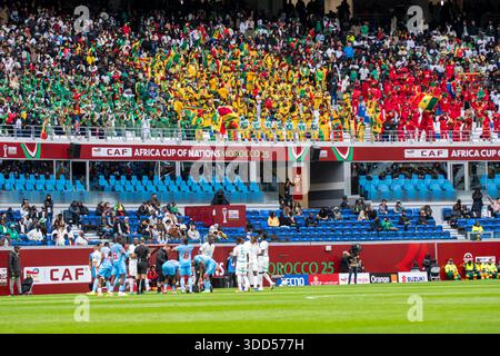 Tanger, Marokko. Dezember 2025. Während des Afrika-Cup der Nationen (CAN) 2025 Gruppenspiel zwischen Senegal und DR Kongo im Grand Stade de Tanger in Tanger, Marokko, am 27. Dezember 2025. (Foto: Andrew SURMA/SIPA USA). Quelle: SIPA USA/Alamy Live News Stockfoto