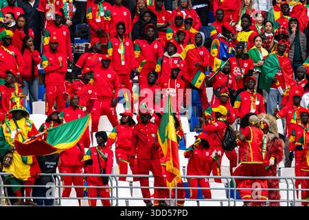 Tanger, Marokko. Dezember 2025. Während des Afrika-Cup der Nationen (CAN) 2025 Gruppenspiel zwischen Senegal und DR Kongo im Grand Stade de Tanger in Tanger, Marokko, am 27. Dezember 2025. (Foto: Andrew SURMA/SIPA USA). Quelle: SIPA USA/Alamy Live News Stockfoto