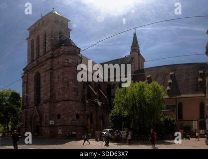 Eglise catholique Saint-Pierre-le-Vieux in Straßburg, Elsass Stockfoto