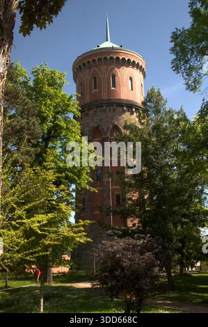 Chateau d'eau in den Stadtgärten von Colmar, Elsass Stockfoto