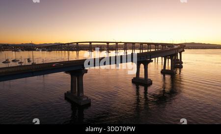 Luftaufnahme der Coronado-Brücke Stockfoto