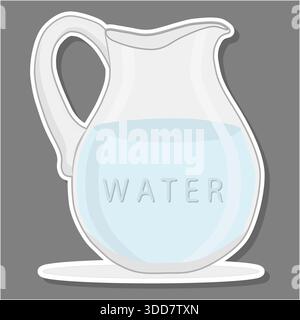 Illustration zum Thema verschiedene süße leckere natürliche Wasser Stock Vektor