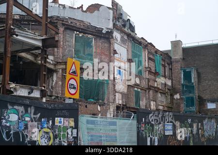 Der geschlossene O2 ABC Nachtclub und Musiklokal an der Sauchiehall Street in Glasgow, Schottland, Großbritannien. Der Veranstaltungsort wurde durch einen Brand beschädigt. Stockfoto