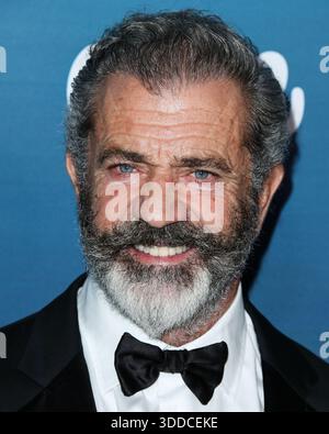 Los Angeles, Usa. Dezember 2025 30. Mel Gibson und Rosalind Ross trennen sich nach 9 Jahren. Mel Gibson und Rosalind Ross haben sich nach neun Jahren getrennt, bestätigt PEOPLE am 30. Dezember 2025. KOREATOWN, LOS ANGELES, KALIFORNIEN, USA – 5. JANUAR: Der in Australien geborene Schauspieler, Regisseur und Produzent Mel Gibson kommt zu der 12. Jährlichen Heaven-Gala der Art of Elysium, die am 5. Januar 2019 in Koreatown, Los Angeles, Kalifornien, stattfindet. (Foto: Xavier Collin/Image Press Agency) Credit: Image Press Agency/Alamy Live News Stockfoto