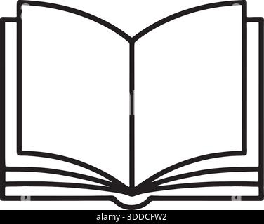 Vektorabbildung eines offenen Buches Stock Vektor