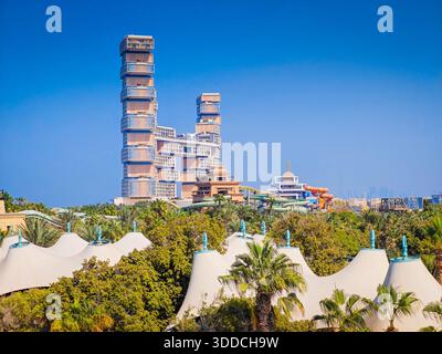 Atlantis The Royal - Luxusresort in der Ferne auf Palm Jumeirah, Dubai Stockfoto
