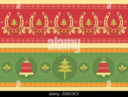 weihnachtsdekoration Elemente für Design. Neujahrsbild Stock Vektor