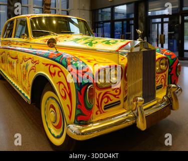 John Lennon's Painted Rolls Royce Car, Royal British Columbia Museum, Victoria, British Columbia, Kanada Stockfoto