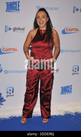 Lydia Rodford beim Jingle Bell Ball der Hauptstadt mit Barclaycard, Tag 1, O2 Arena Greenwich, Peninsula Square, Samstag, den 06. Dezember 2025 in Lon Stockfoto