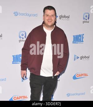 Ryan Borthwick beim Jingle Bell Ball der Hauptstadt mit Barclaycard, Tag 1, O2 Arena Greenwich, Peninsula Square, Samstag, den 06. Dezember 2025 in Lo Stockfoto