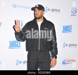 Jay London beim Jingle Bell Ball der Hauptstadt mit Barclaycard, Tag 1, O2 Arena Greenwich, Peninsula Square, am Samstag, den 06. Dezember 2025 in London Stockfoto