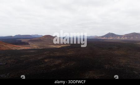 Vulkanlandschaft von Lanzarote Stockfoto