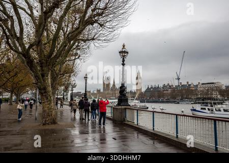 Blick auf den Palast von Westminster Stockfoto
