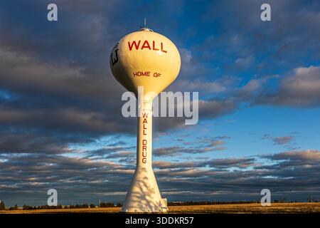 Wall South Dakota Wasserturm. Stockfoto