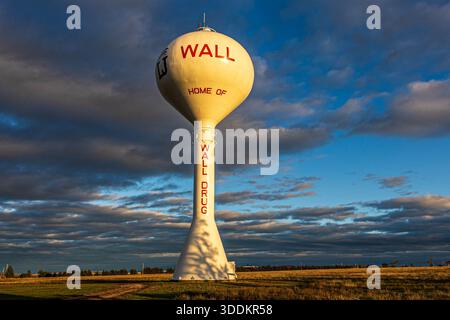 Wall South Dakota Wasserturm. Stockfoto