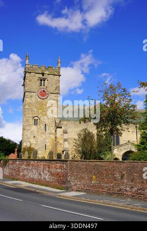 All Saints Church, Hunmanby, North Yorkshire, England, Großbritannien im September Stockfoto